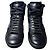 Saint Laurent Paris Sneakers High-Top Borchiate Nero Pelle - vista 3