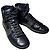 Saint Laurent Paris Sneakers High-Top Borchiate Nero Pelle - vista 6