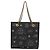 CHANEL Borsa Tote a Catena Tela Nera Oro CC Auth 142312 Nero D'oro - vista 2