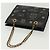 CHANEL Borsa Tote a Catena Tela Nera Oro CC Auth 142312 Nero D'oro - vista 6