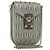 Borsa a spalla in pelle matelassé Miu Miu con catena argento Auth gh730