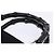 Borsa a mano Gucci Bamboo in tela nera e argento 000 1998 0588 Auth BA5289 Nero - vista 14