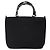 Borsa a mano Gucci Bamboo in tela nera e argento 000 1998 0588 Auth BA5289 Nero - vista 2