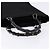 Borsa a mano Gucci Bamboo in tela nera e argento 000 1998 0588 Auth BA5289 Nero - vista 7