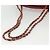CHANEL Borsa a Spalla Matelassé in Pelle di Agnello Rossa Oro CC Auth bs29076 Rosso D'oro - vista 7