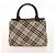 BURBERRY Nova Check Bag Nylon Leather 2 Set Beige Green Auth 139805 Verde - vista 10