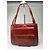 Bolso de cuero patentado con estampado de cocodrilo vintage Givenchy marrón Roja
