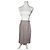 Saia de Lã Vintage Dior Ecru LL Cinza