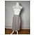Saia de Lã Vintage Dior Ecru LL Cinza - vista 14
