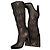 Botas altas de tacón Prada en cuero negro