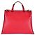 Bamboo Borsa quotidiana Gucci in pelle rossa e bambù Rosso - vista 3