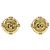 Orecchini vintage CC a clip in metallo di Chanel D'oro