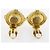 Orecchini vintage CC a clip in metallo di Chanel D'oro - vista 3