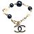 Bracciale Charm Coco Mark di Chanel Nero D'oro