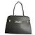Bolso Furla de cuero liso negro con acabados dorados Gold hardware