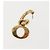 Orecchino Pierce in metallo dorato Christian Dior Auth bs29177 D'oro - vista 7