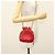 CHANEL Borsa a Spalla Matelassé in Pelle Rossa con Catena Dorata CC Auth 142310 Rosso D'oro - vista 22