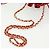 CHANEL Borsa a Spalla Matelassé in Pelle Rossa con Catena Dorata CC Auth 142310 Rosso D'oro - vista 7