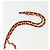 CHANEL Borsa a Spalla Matelassé in Pelle Rossa con Catena Dorata CC Auth 142310 Rosso D'oro - vista 8