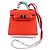 Hermès HERMES Micro Kelly Bag Charm Pelle Arancione Auth 141175SM - vista 13