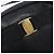 Borsa a Spalla Vala in Pelle Embossata Nera e Oro Auth BA5268 di Salvatore Ferragamo Nero D'oro - vista 18