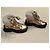 Botas BALDININI de couro e pele de ovelha douradas Tamanho 25 Dourado - vista 4