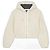 Iro Kurze Kapuzenjacke Creme aus Schafleder