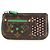 Portafoglio/portamonete perforato Monogram Louis Vuitton Marrone Verde chiaro