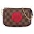 Mini Pochette Accessori Damier Louis Vuitton Marrone Rosso