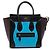 Luggage Céline Celine Blaue Mikro Tricolor Leder Reisetasche