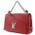 Borsa Lockme II in pelle BB Louis Vuitton Rosso - vista 3