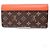 Louis Vuitton Monogram Portefeuille Marie Roulon Pimmon Cuir Marron Rouge - vue 2