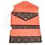 Louis Vuitton Monogram Portefeuille Marie Roulon Pimmon Cuir Marron Rouge - vue 6