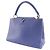 Borsa Capucines in pelle MM Louis Vuitton Blu - vista 4