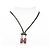 Collier avec cadenas H Motif d'Hermès Noir Argenté Rouge - vue 4