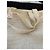 Borsa da spiaggia Chanel in cotone beige con pochette - vista 14