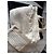 Borsa da spiaggia Chanel in cotone beige con pochette - vista 3