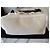 Borsa da spiaggia Chanel in cotone beige con pochette - vista 9