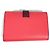 LOEWE Two-Tone Anagram Small Vertical Wallet Brown Pink - view 6