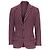 Blazer in lana a righe bordeaux e grigio con tasca a ribalta di Dolce & Gabbana