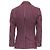 Blazer in lana a righe bordeaux e grigio con tasca a ribalta di Dolce & Gabbana - vista 5