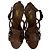 Sandali con piattaforma Tribute di Saint Laurent in pelle marrone - vista 7