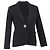 Joseph Single Button Blazer in Black Polyester