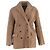 Abrigo de shearling Joseph en piel de cordero marrón Castaño