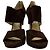 Sandales ouvertes Lagoon en daim marron de Jimmy Choo Rouge - vue 3