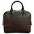 Céline Borsa Celine Maillon Trionph Canvas Leather Marrone Nero