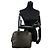Céline Borsa Celine Maillon Trionph Canvas Leather Marrone Nero - vista 3