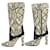 Gucci Lederstiefel mit Python-Muster Schwarz Beige  - Ansicht 2