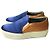 Autre Marque Joshua Sanders SATIN SLIP-ON Sneaker Blau Orange - Ansicht 2
