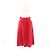 Falda de lino Caleche bordada de Hermès Roja - vista 2